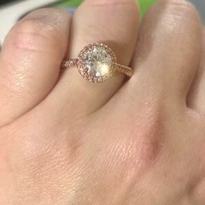 Fragrant Jewels Rose Gold Sparkle Ring